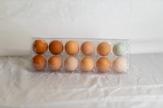 Non-subscription free-range, Non-GMO chicken eggs (dozen)